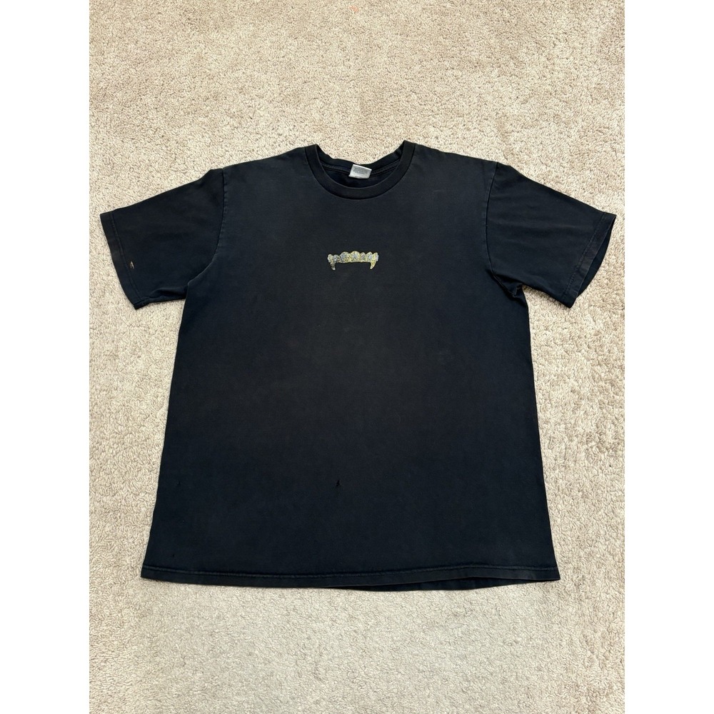 Supreme Black Short Sleeve Tee with Small Gold Logo